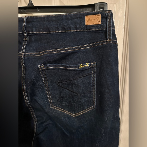 Seven7 Skinny Jeans Sleek Fit, Dark Blue, Size 14W, NWOT - Picture 7 of 7